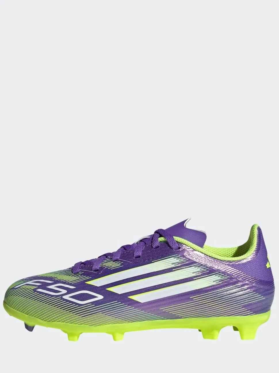 adidas Purple/White Kids F50 League Firm/Multi Ground Boots