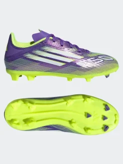 adidas Purple/White Kids F50 League Firm/Multi Ground Boots