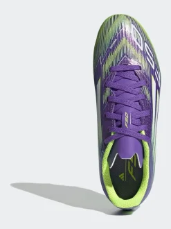 adidas Purple/White Kids F50 League Firm/Multi Ground Boots
