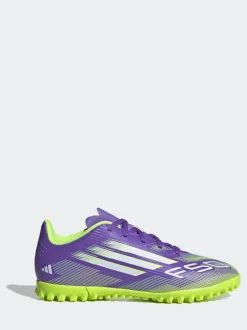 adidas Purple/White Kids F50 Club Turf Boots