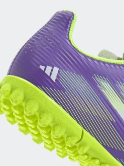adidas Purple/White Kids F50 Club Turf Boots