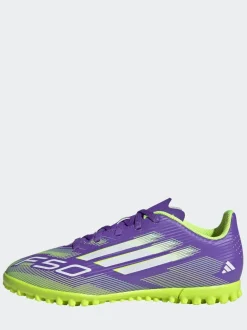 adidas Purple/White Kids F50 Club Turf Boots