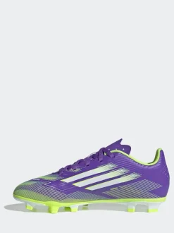 adidas Purple/White Kids F50 Club Firm/Multi Ground Boots