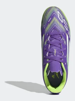 adidas Purple/White Kids F50 Club Firm/Multi Ground Boots