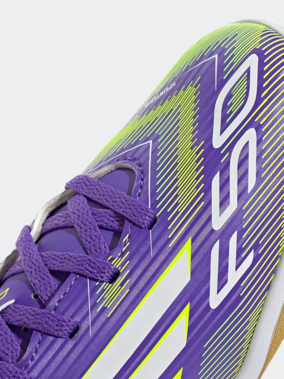 adidas Purple/White Kids F50 Club Indoor Boots