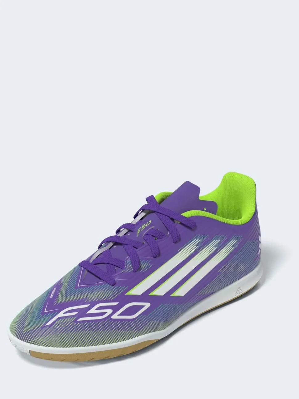 adidas Purple/White Kids F50 Club Indoor Boots