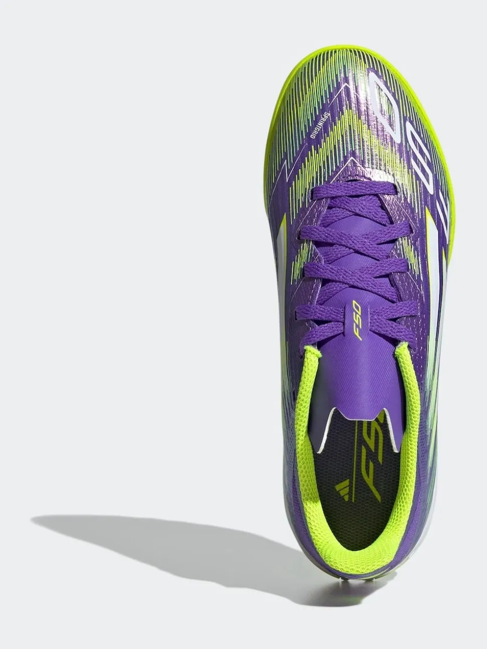 adidas Purple/White Kids F50 League Turf Boots