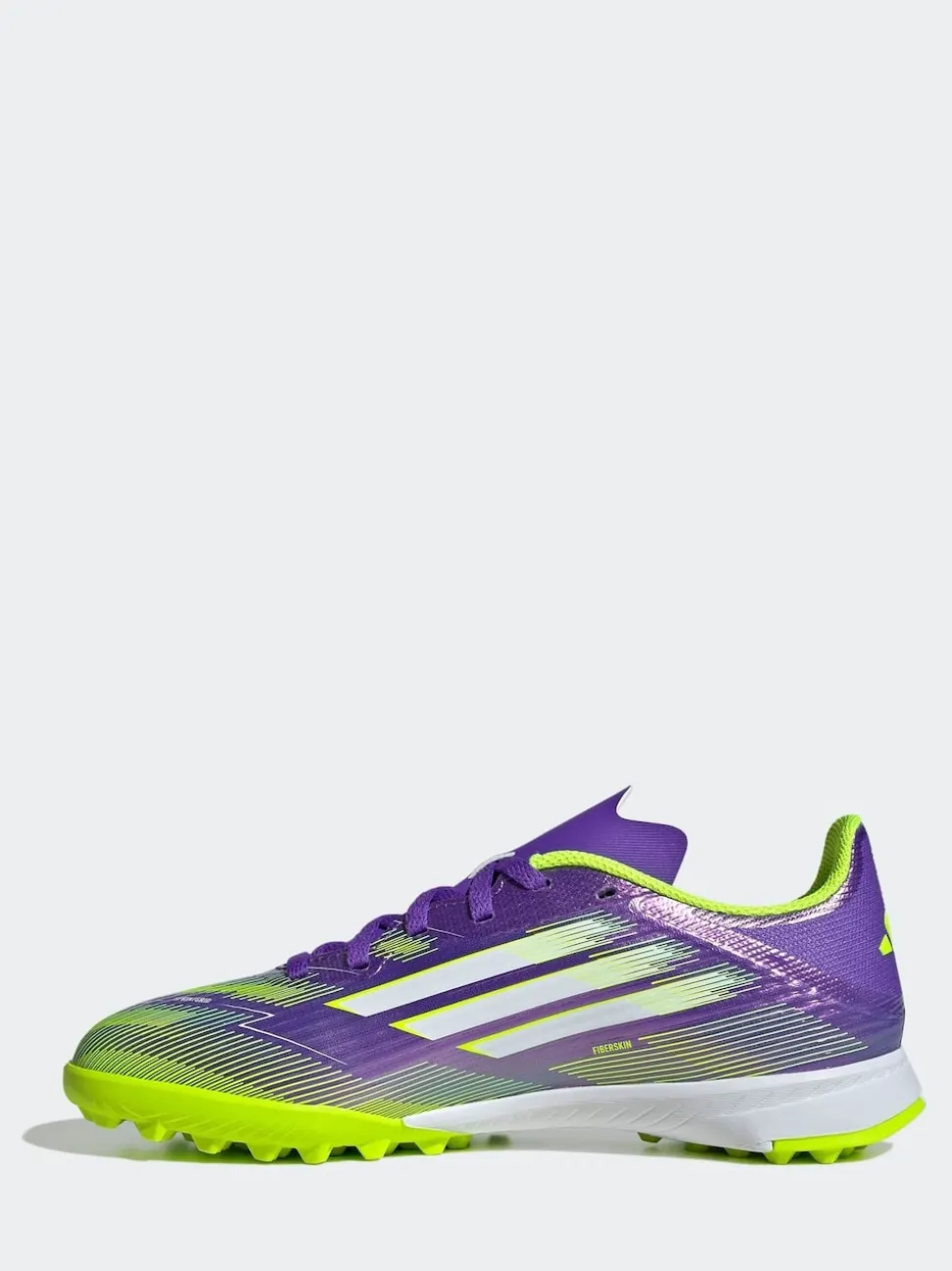 adidas Purple/White Kids F50 League Turf Boots