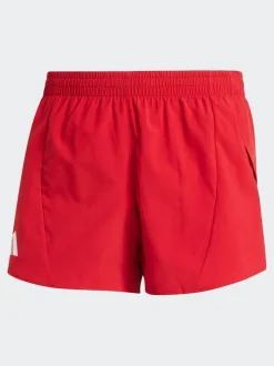 adidas Red Adizero Essentials Running Split Shorts