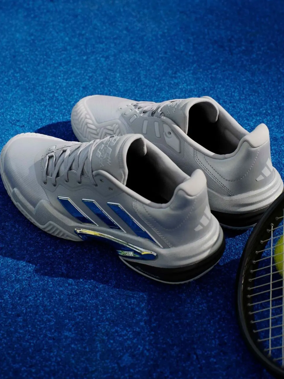adidas Silver Barricade 13 Edition Tennis Shoes