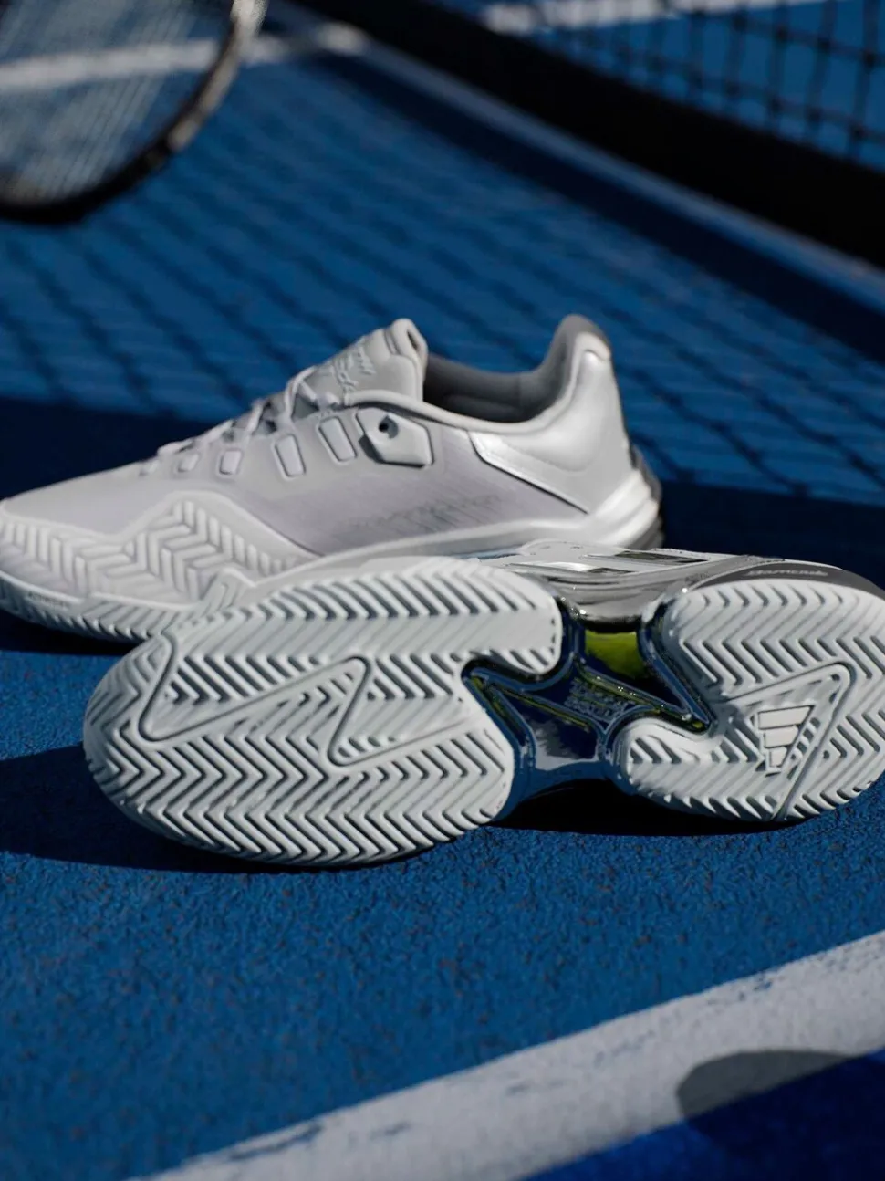 adidas Silver Barricade 13 Edition Tennis Shoes