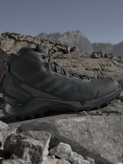 adidas Terrex Black Eastrail 2.0 Mid RAIN.RDY Hiking Boots