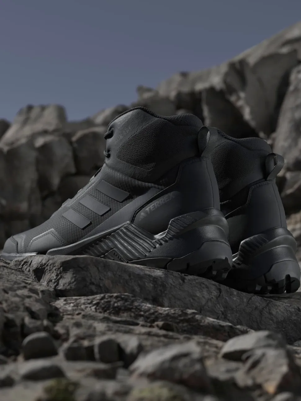 adidas Terrex Black Eastrail 2.0 Mid RAIN.RDY Hiking Boots