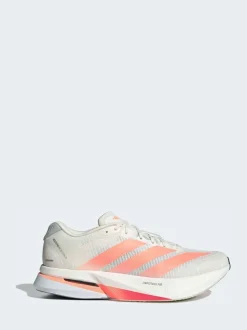 adidas White Adizero Boston 13 Running Shoes