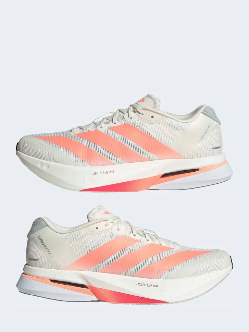 adidas White Adizero Boston 13 Running Shoes