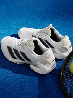 adidas White Adizero Ubersonic 5 Tennis Shoes
