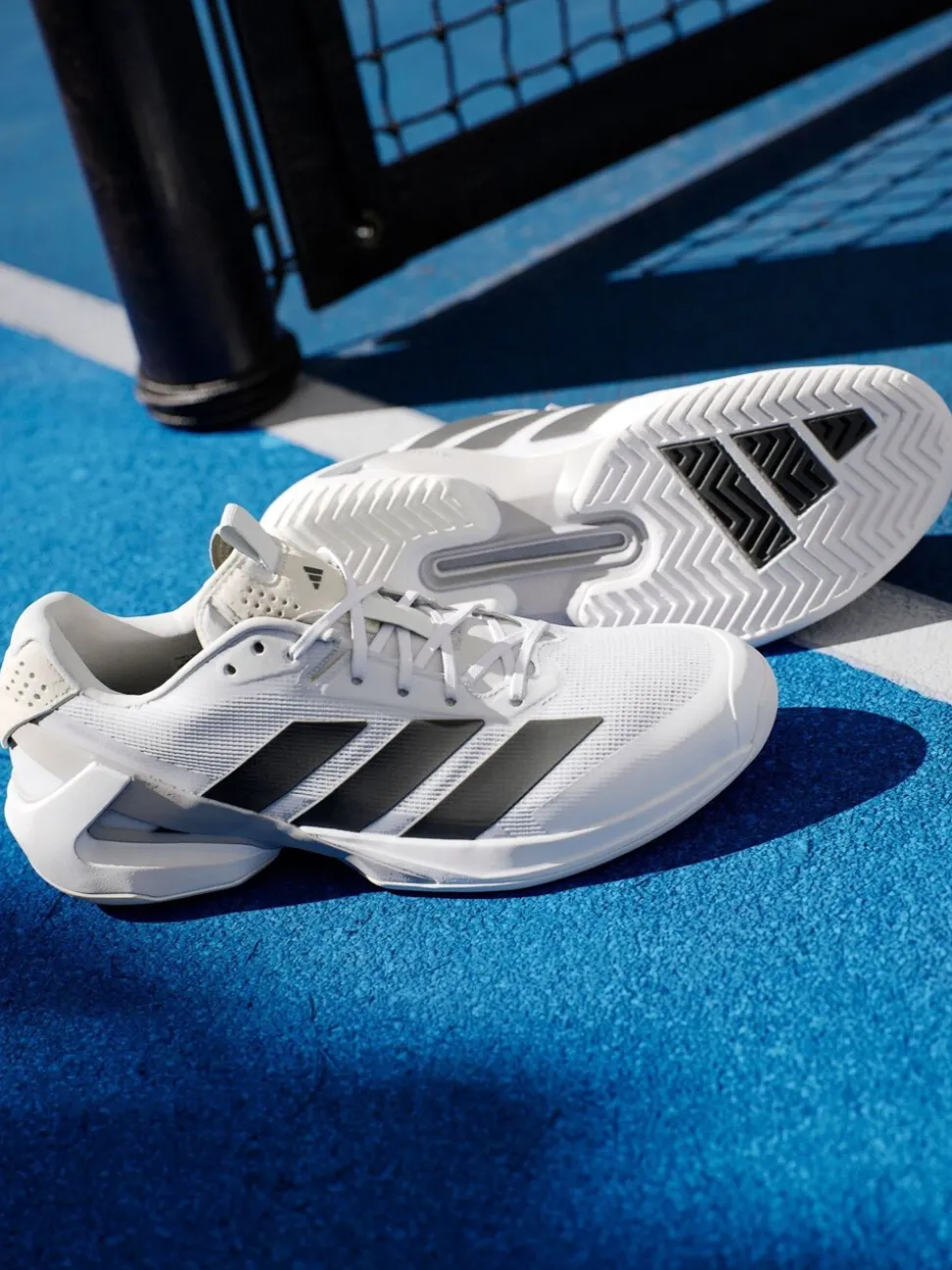 adidas White Adizero Ubersonic 5 Tennis Shoes