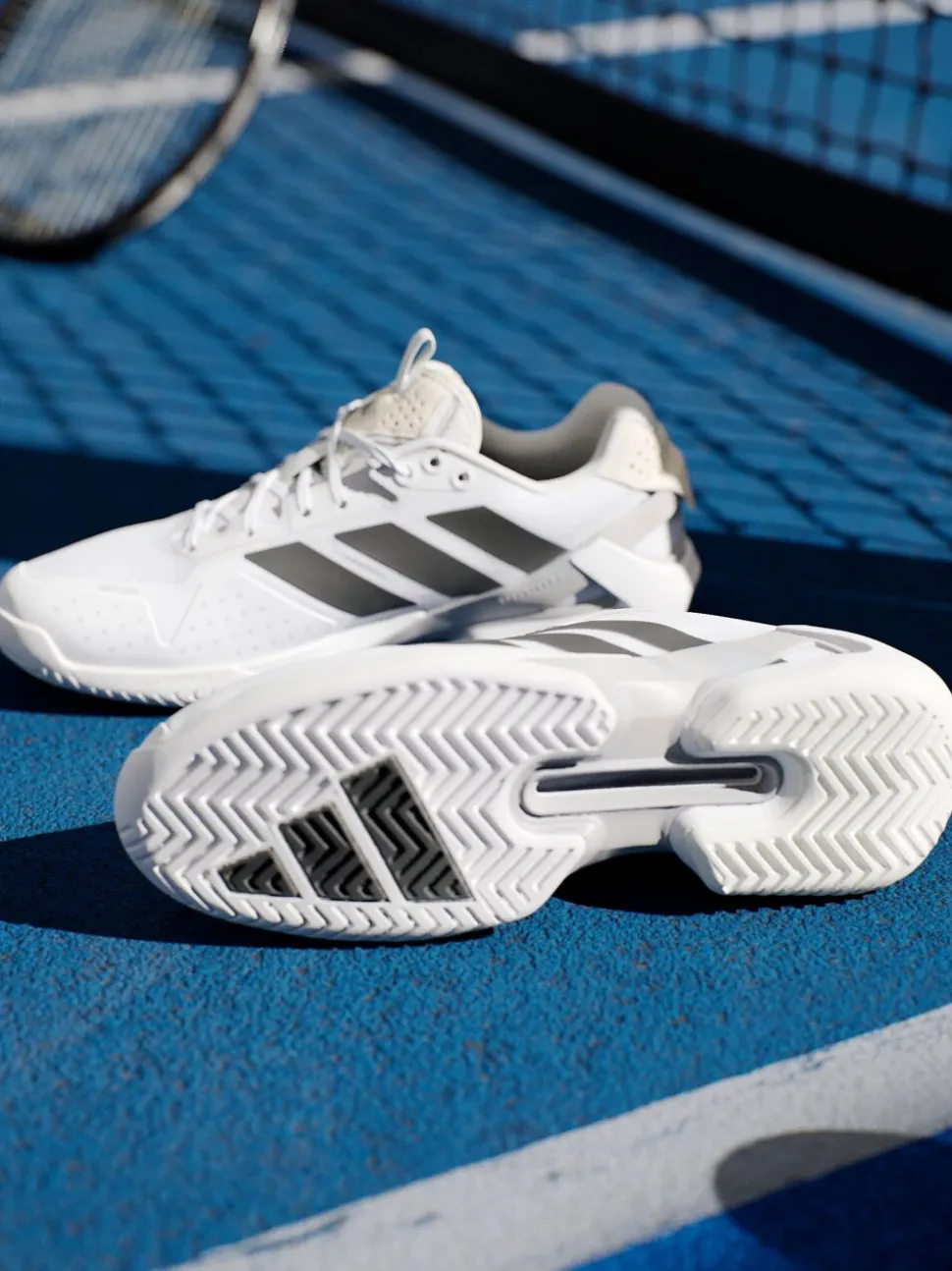 adidas White Adizero Ubersonic 5 Tennis Shoes