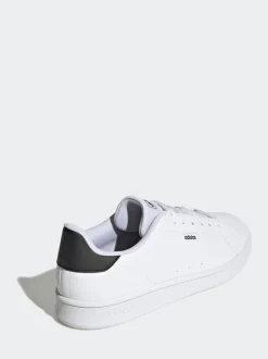adidas White Black Urban Court Trainers