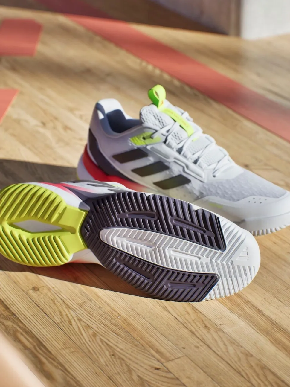 adidas White Crazyflight 6 Indoor Shoes