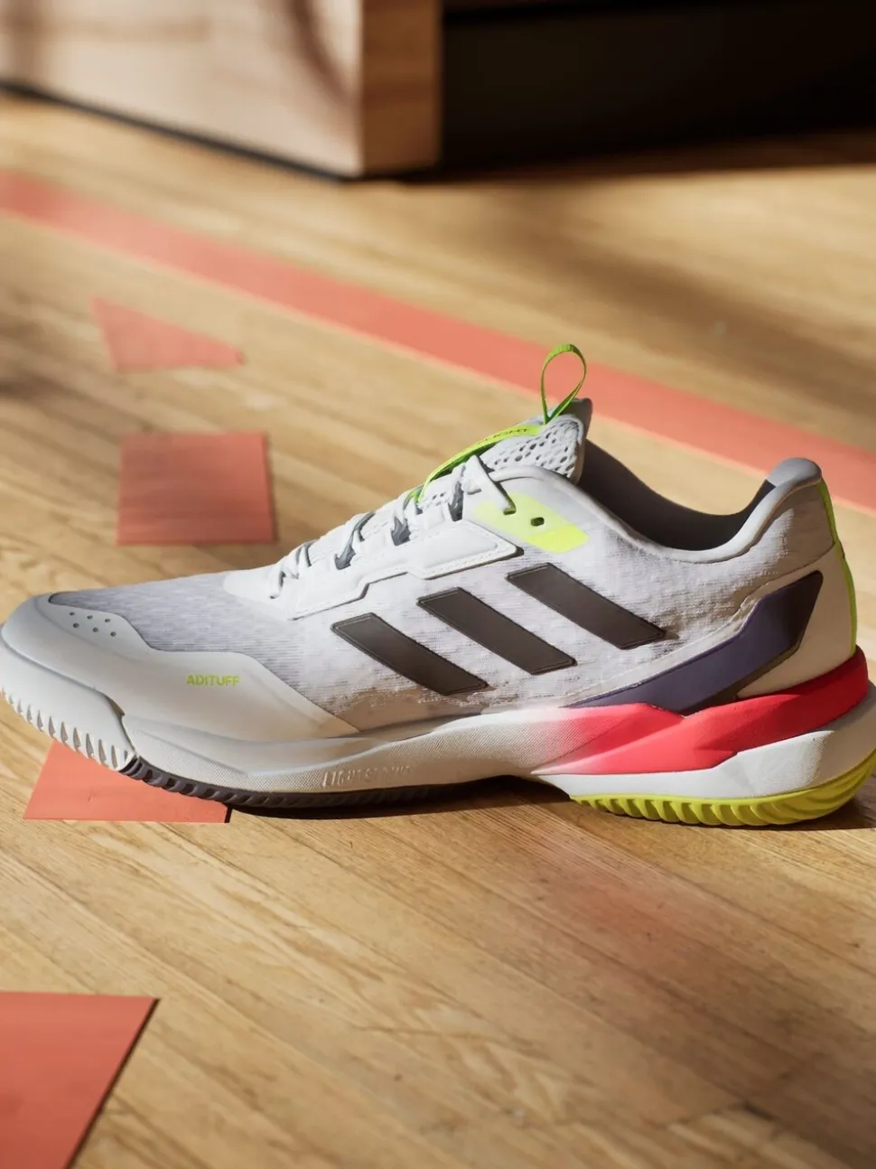 adidas White Crazyflight 6 Indoor Shoes