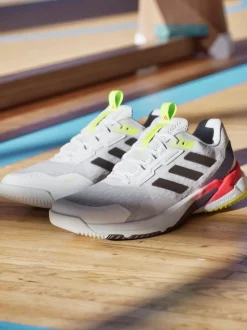 adidas White Crazyflight 6 Indoor Shoes