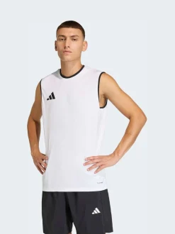 adidas White Entrada26 Sleeveless Jersey