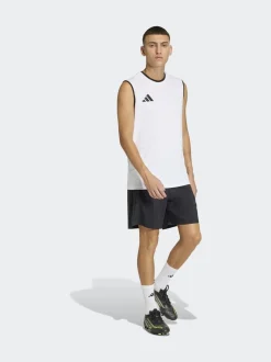 adidas White Entrada26 Sleeveless Jersey