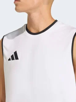adidas White Entrada26 Sleeveless Jersey