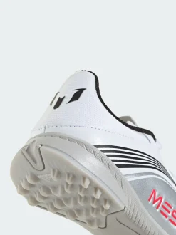 adidas White F50 Messi League Turf Boots