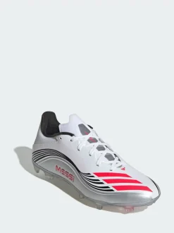 adidas White F50 Messi League Firm/Multi-Ground Boots