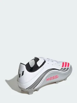 adidas White F50 Messi League Firm/Multi-Ground Boots