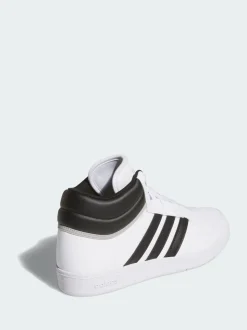 adidas White Hoops 4.0 Mid Shoes