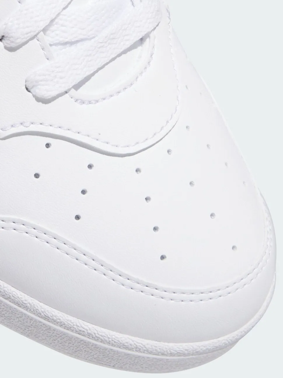 adidas White Hoops 4.0 Mid Shoes