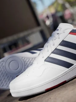 adidas White Hoops 4.0 Shoes