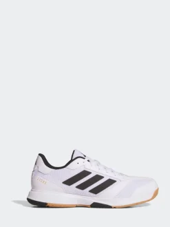adidas White Ligra 8 Indoor Shoes