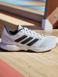 adidas White Ligra 8 Indoor Shoes