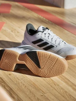 adidas White Ligra 8 Indoor Shoes