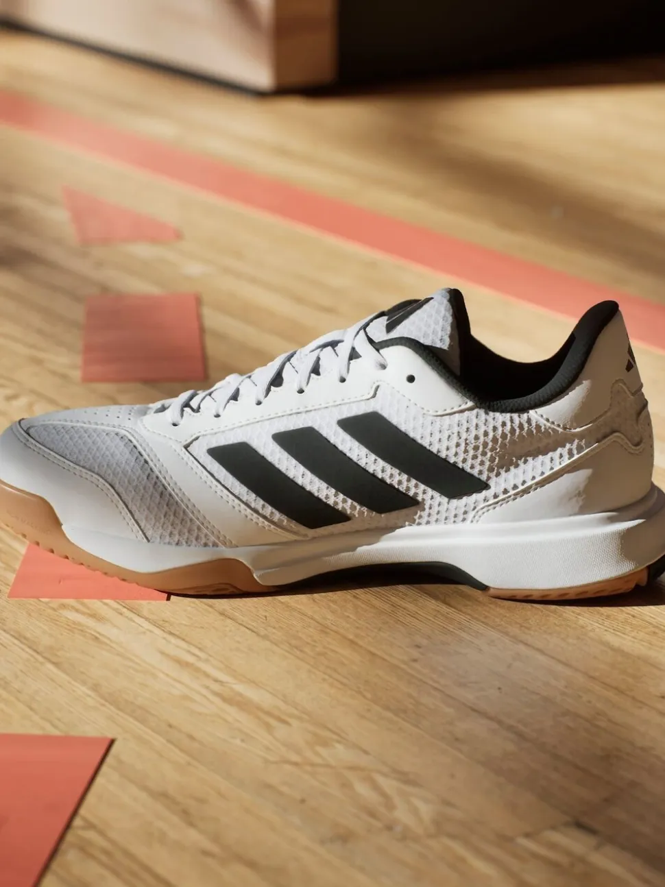 adidas White Ligra 8 Indoor Shoes