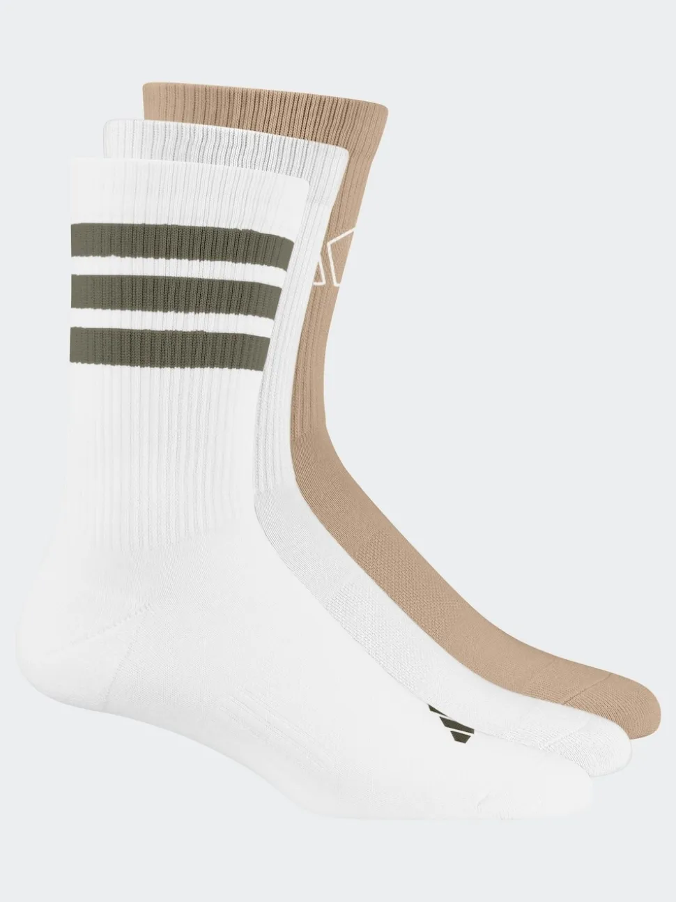 adidas White Logo Socks 3 Pack