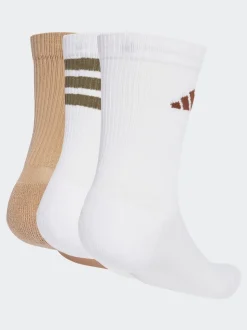 adidas White Logo Socks 3 Pack