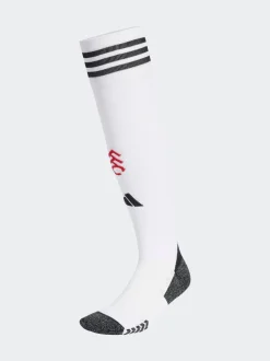 adidas White Manchester United 25/26 Home Socks