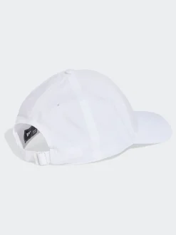 adidas White New Logo Embroidered Baseball Cap