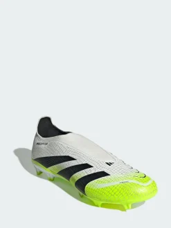 adidas White Predator League Laceless Firm/Multi-Ground Boots