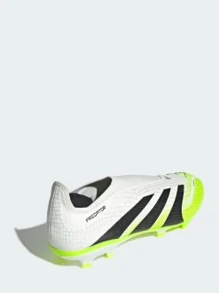 adidas White Predator League Laceless Firm/Multi-Ground Boots
