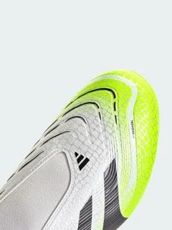 adidas White Predator League Laceless Firm/Multi-Ground Boots