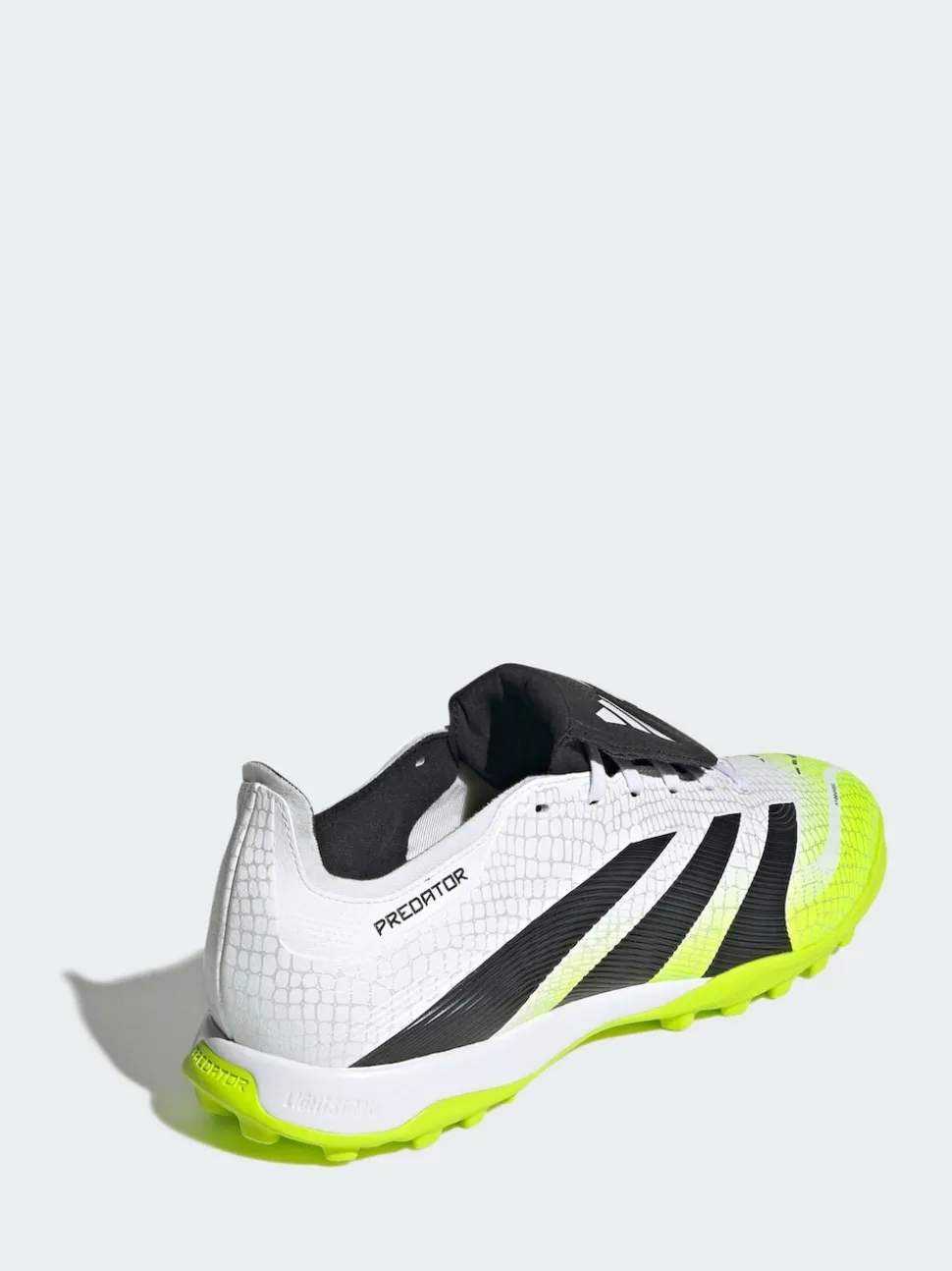 adidas White Predator League Fold-Over Tongue Turf Boots