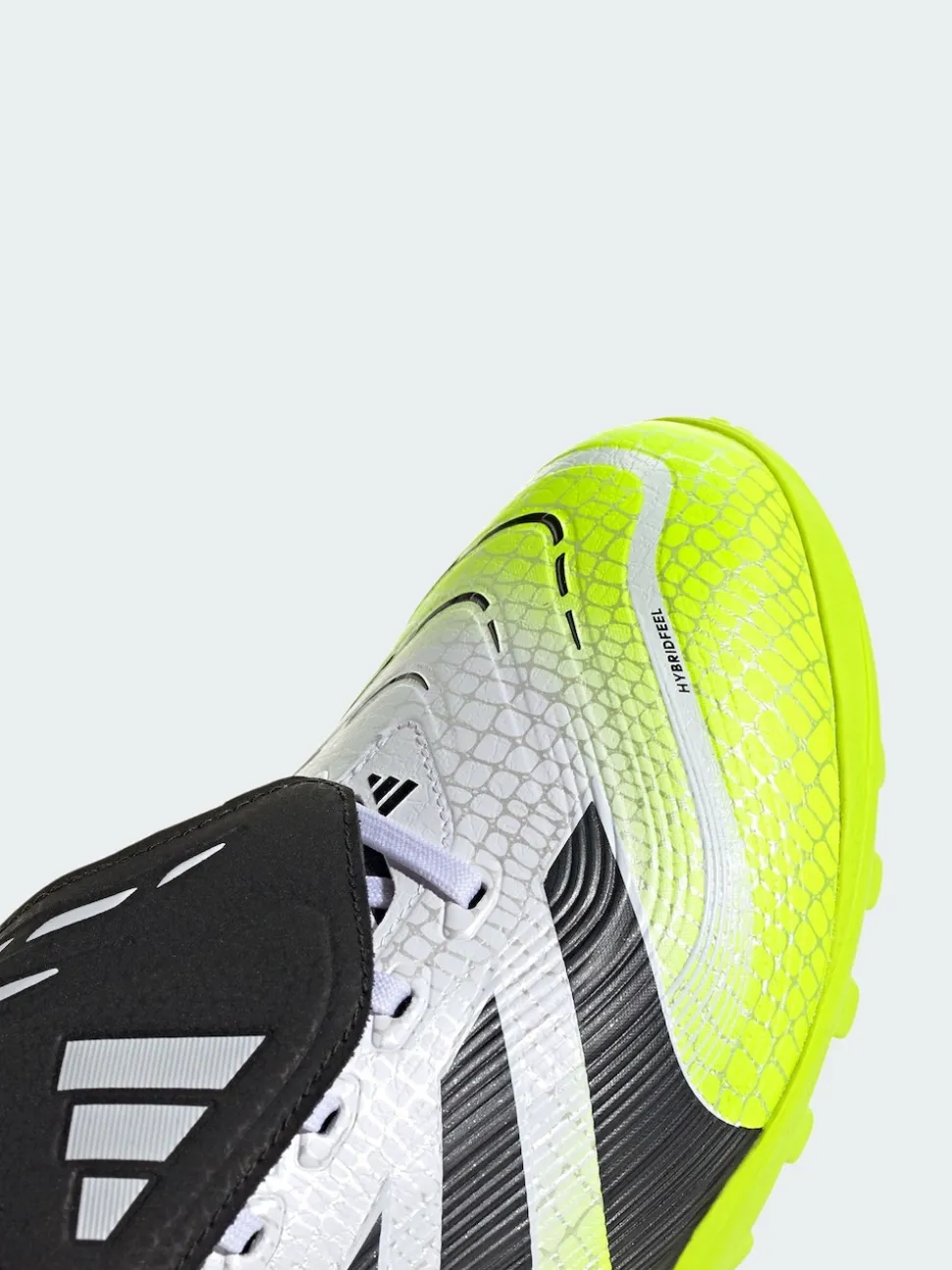 adidas White Predator League Fold-Over Tongue Turf Boots