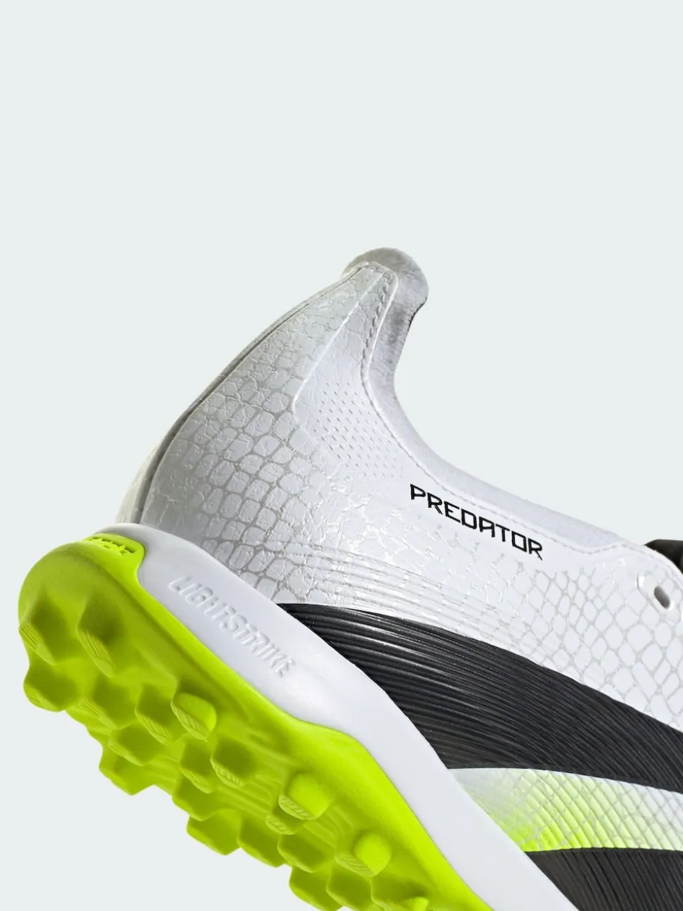 adidas White Predator League Fold-Over Tongue Turf Boots