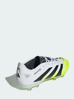 adidas White Predator Pro Firm Ground Boots